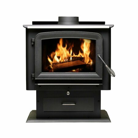 ASHLEY HEARTH PRODUCTS 2,500 Sq Ft EPA Certified Pedestal Wood Stove AW2520E-P